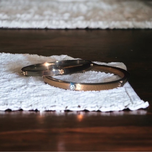 2 Coach 💛 Bangle Bracelet Set. Gold and Silver - Picture 4 of 6